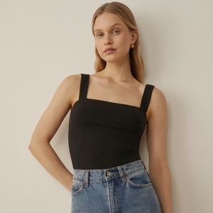 Reformation Canyon Knit Tank Top | Black | Size S